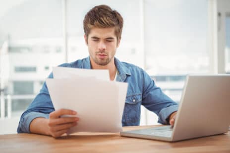 looking at documents